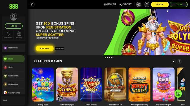 888Casino casino screenshot